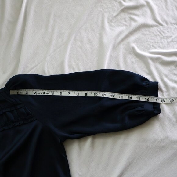 Navy Blue Blouse- Size S- Reitmans - Picture 8 of 10
